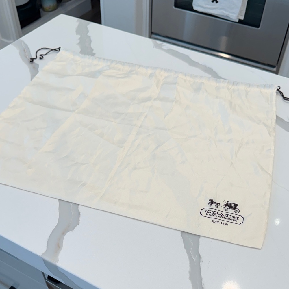 Coach Ivory Drawstring Dust Bag - Picture 2 of 5